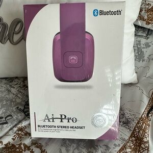 Bluetooth Stereo Headset by - Purple